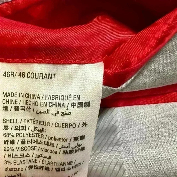 Alfani Men's Slim-Fit Solid Knit Suit Jacket 46R Light Grey Sport Coat NWOT - Picture 5 of 10